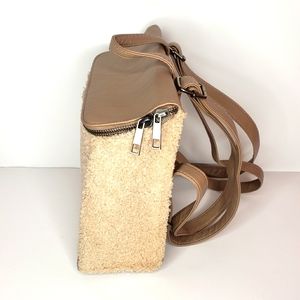 Tan backpack purse